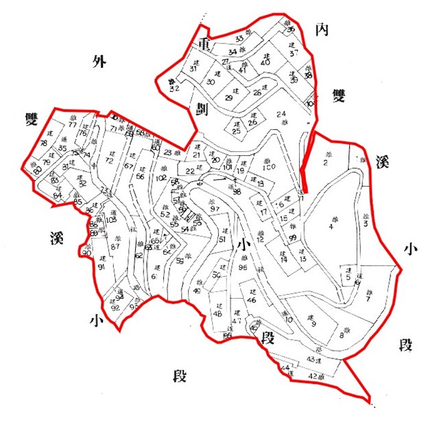 士林區第一期市地重劃區重劃後地籍圖