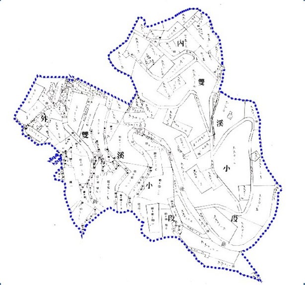 士林區第一期市地重劃區重劃前地籍圖