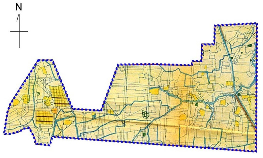 松山區第一期市地重劃區重劃前地籍圖