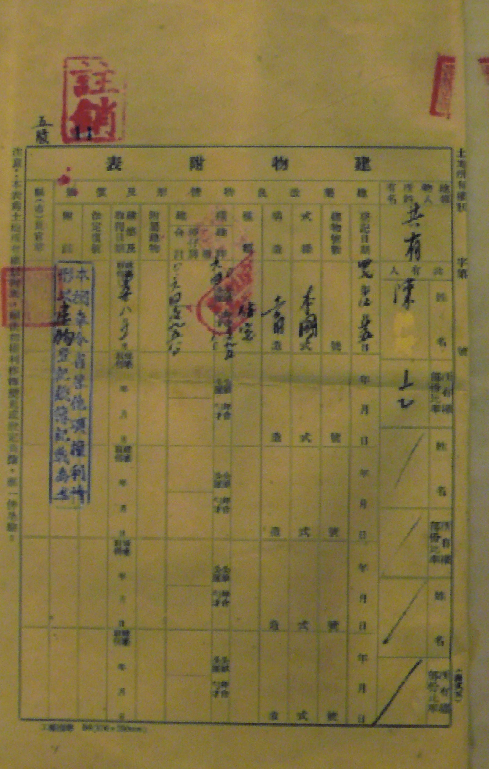 民國37年建物權利憑證(甲)式建物附表.jpg